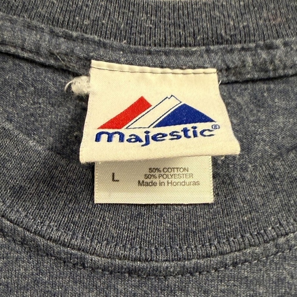 New York‎ Yankees Shirt Mens Large Gray MLB Baseball Teixeira 25 Majestic - Picture 3 of 7